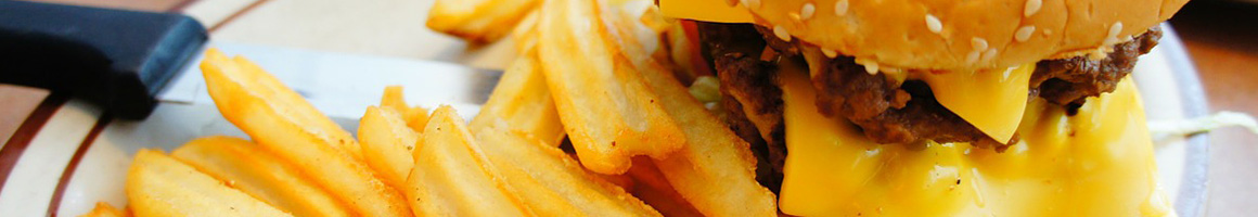 Eating Burger Mediterranean at Express Burger & Mediterranean Grill restaurant in Alpharetta, GA.